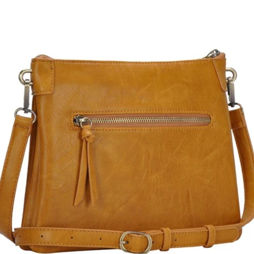 Antik Kraft Mustard Crossbody Bag - Picture 2 of 4
